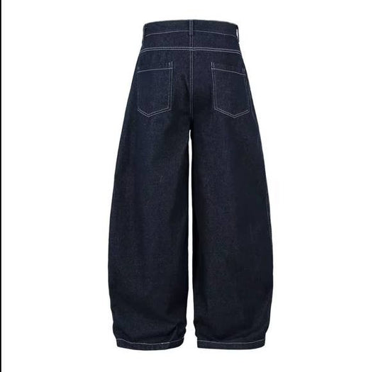 Cargo Denim Buggy Jeans