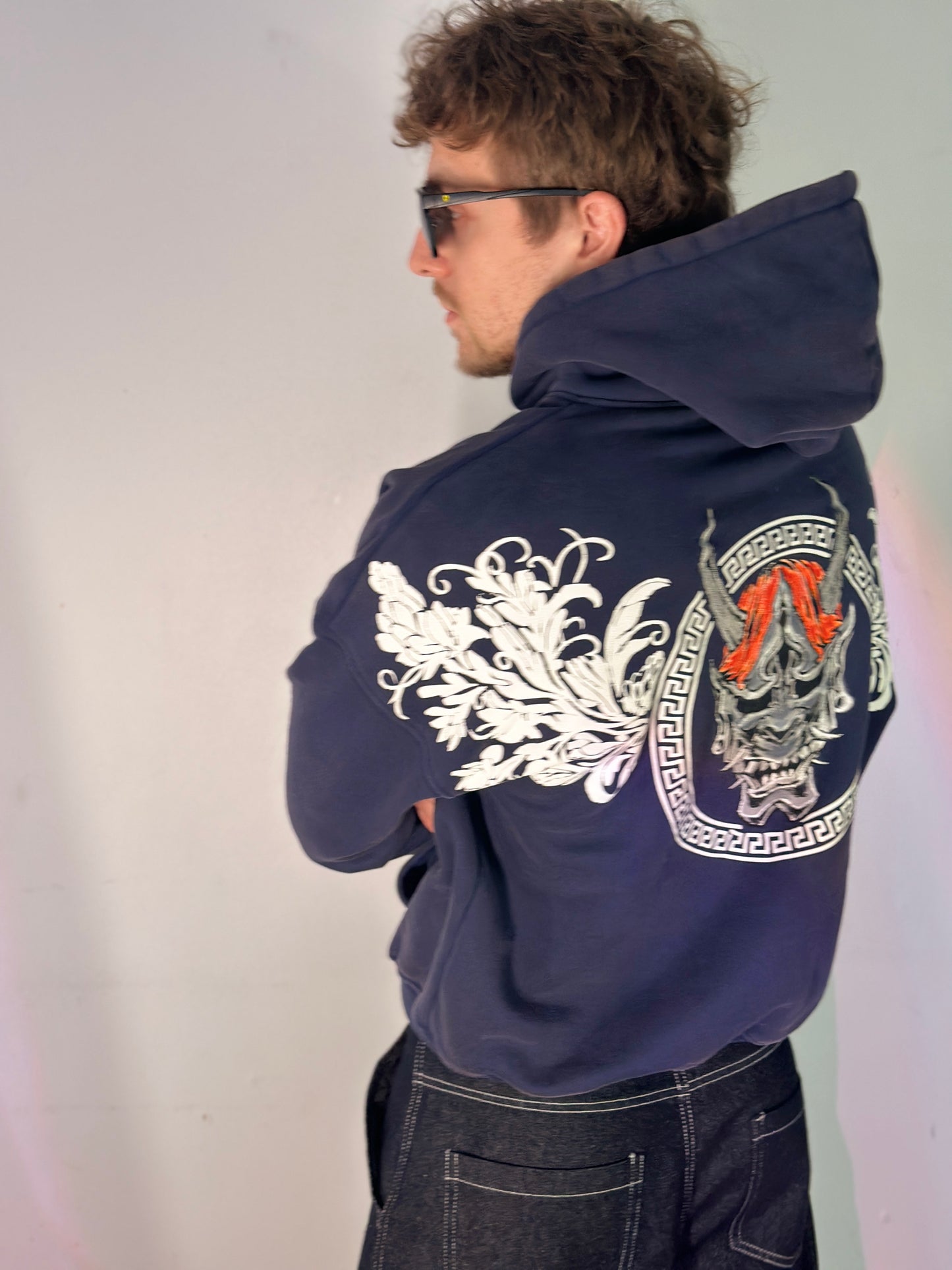 ONI SPECTER Hoodie. Elegance of terror. Wrapped in shadow.