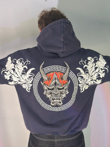 ONI SPECTER Hoodie. Elegance of terror. Wrapped in shadow.