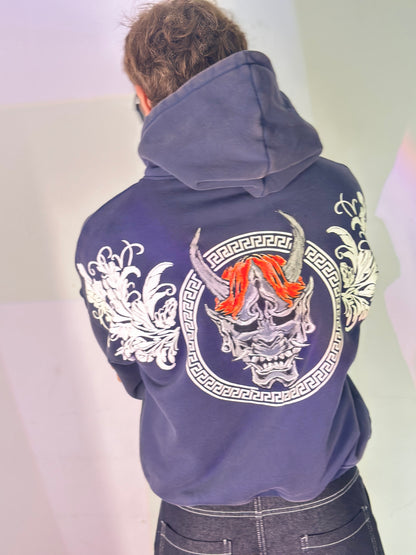 ONI SPECTER Hoodie. Elegance of terror. Wrapped in shadow.