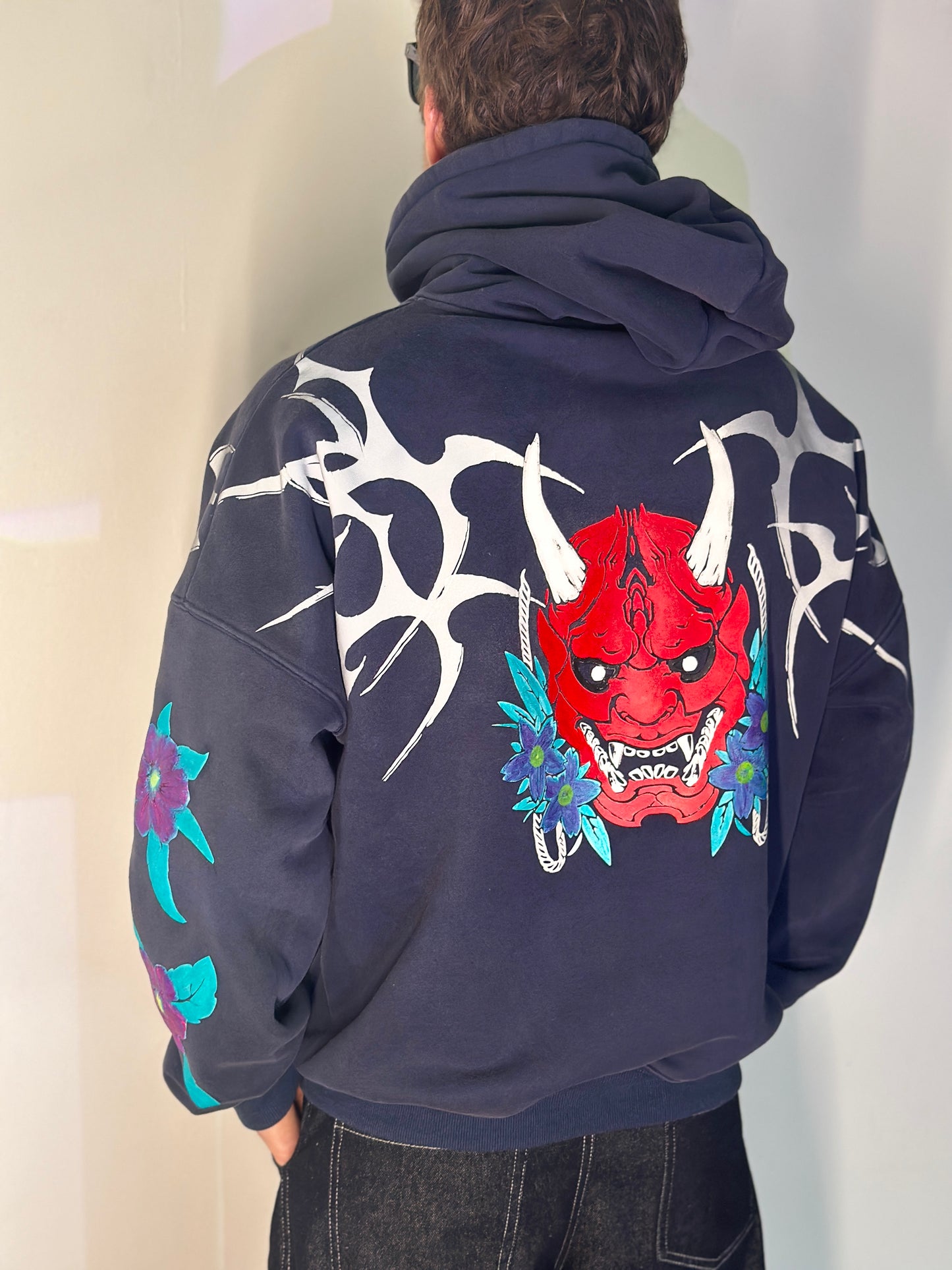 ONI BLOOM Hoodie. Worn as armor. Sealed with bloom