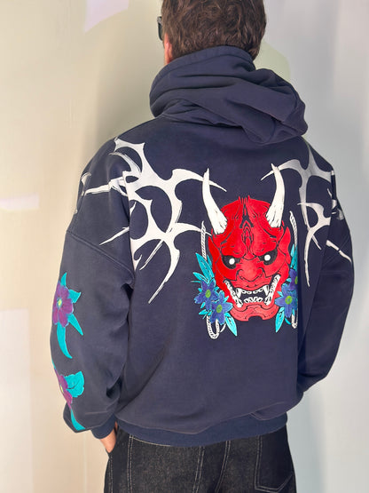 ONI BLOOM Hoodie. Worn as armor. Sealed with bloom