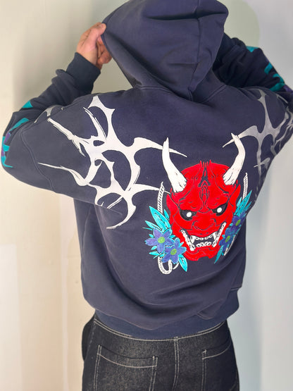ONI BLOOM Hoodie. Worn as armor. Sealed with bloom