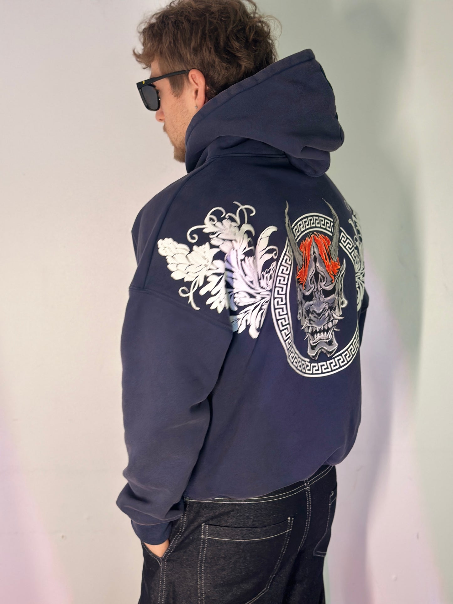 ONI SPECTER Hoodie. Elegance of terror. Wrapped in shadow.