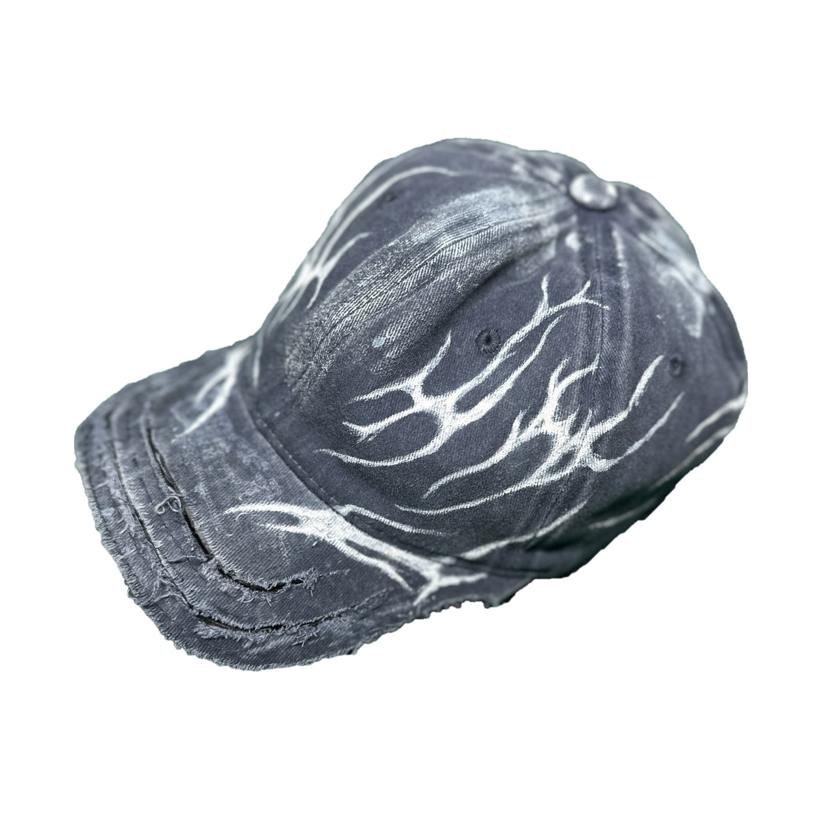SIGIL cap, washed black — three-quarter