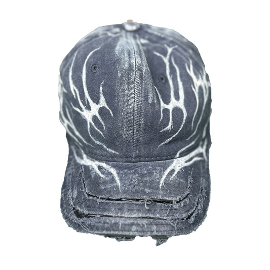 SIGIL cap, washed black — front