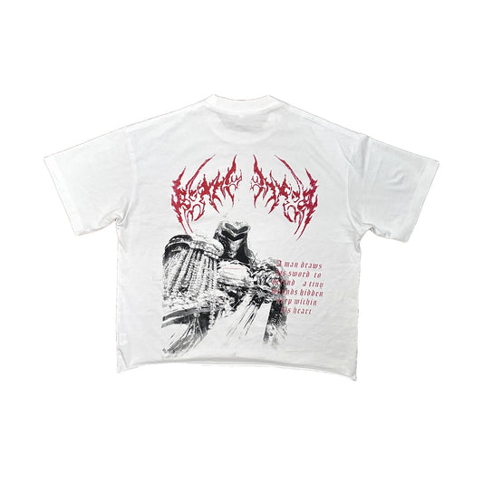 DRAWN SWORD oversized tee — back print