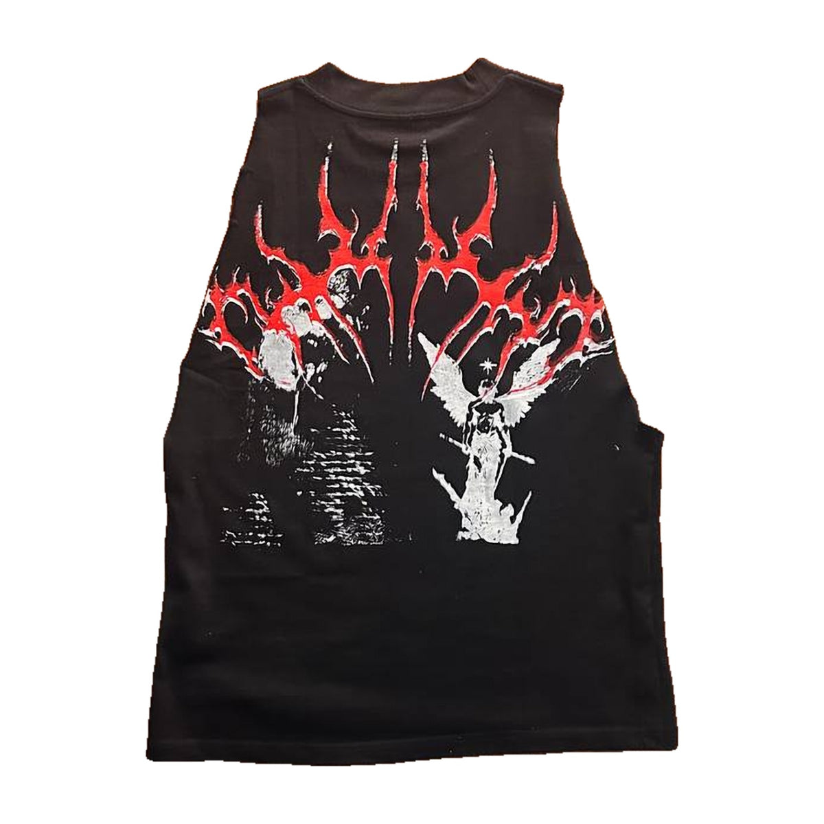 SERAPH sleeveless tee, black — back