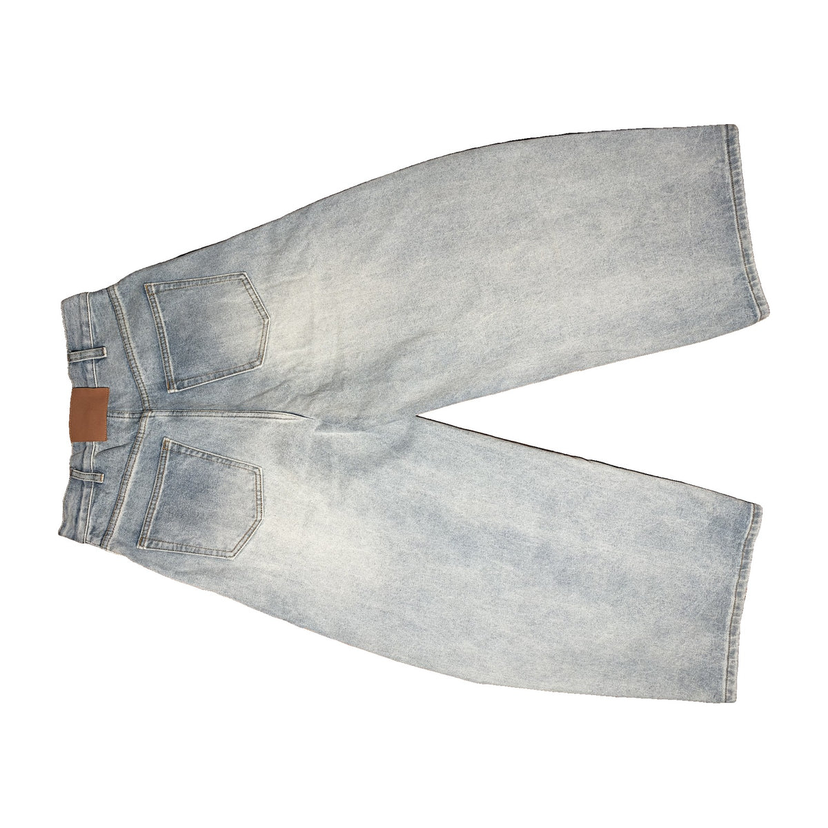 GHOST WASH barrel denim — side