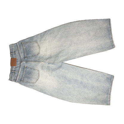 GHOST WASH barrel denim — side
