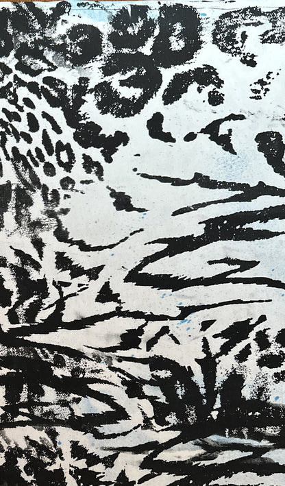 FERAL tee print close-up