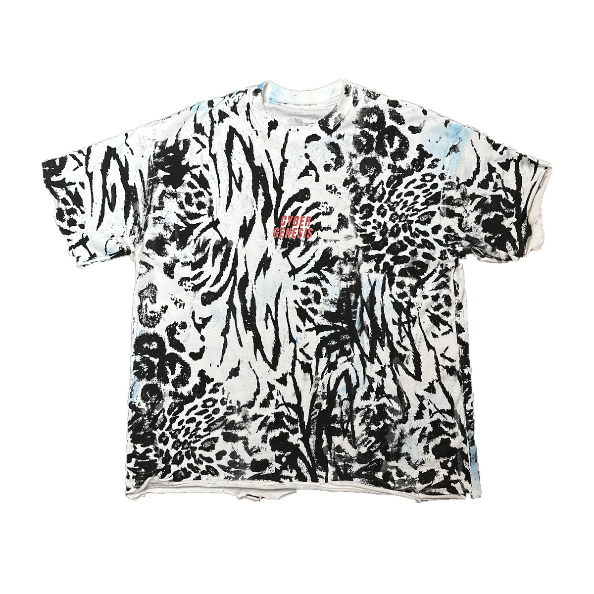 FERAL hand-painted tee front