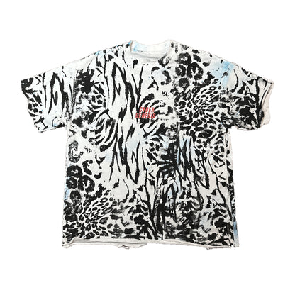 FERAL hand-painted tee front