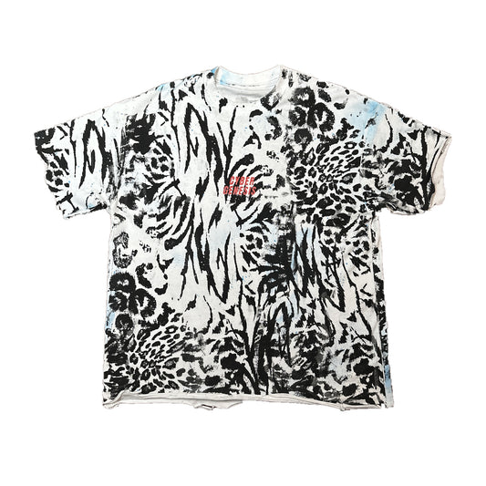 FERAL hand-painted tee front