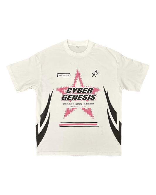 PROTOTYPE 8 tee white, front