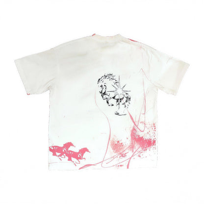PALE HORSE hand-painted tee, back