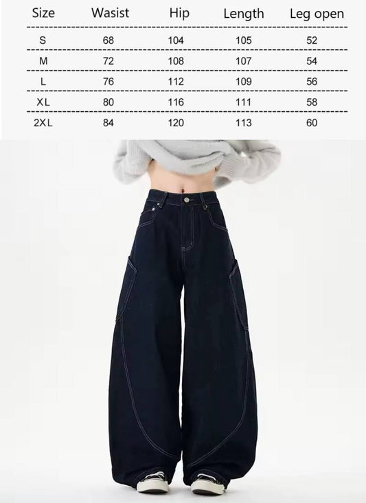 Vintage Straight Leg Casual Hipster Jeans