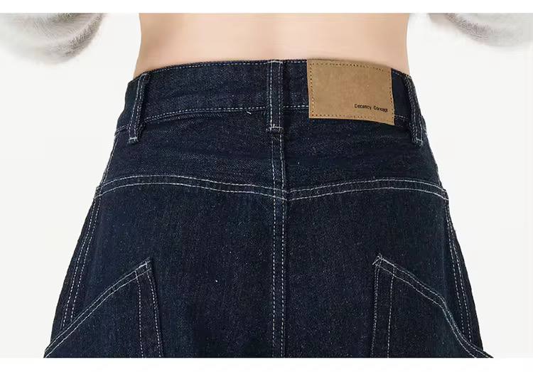 Vintage Straight Leg Casual Hipster Jeans