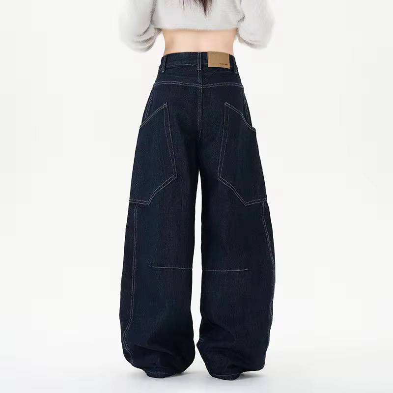Vintage Straight Leg Casual Hipster Jeans