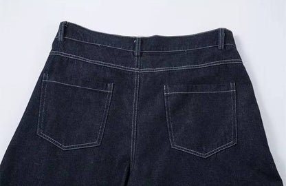 Cargo Denim Buggy Jeans