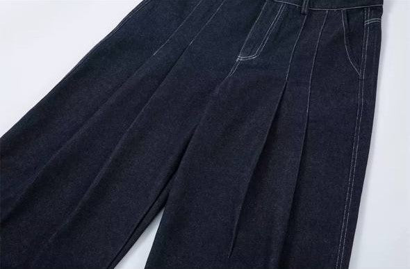 Cargo Denim Buggy Jeans