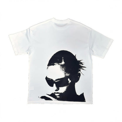 TECHNO GIRL oversized tee, front