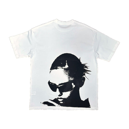 TECHNO GIRL oversized tee, front